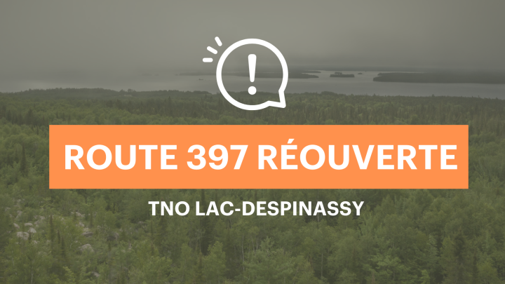 Avis d'évacuation levé - TNO Lac-Despinassy