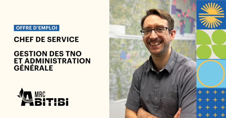 Offre d'emploi : Chef de service - Gestion des TNO et administration générale